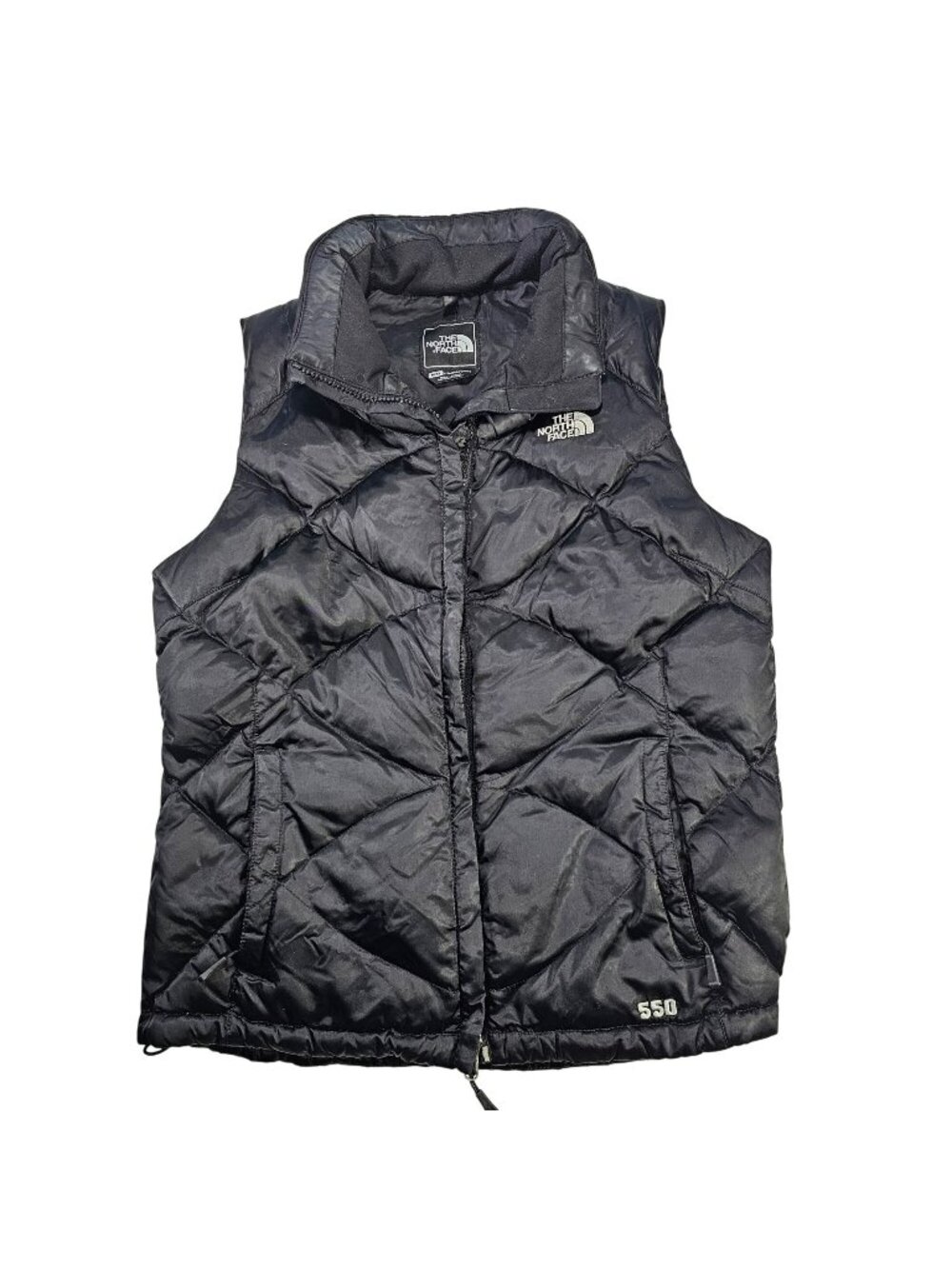 The North Face 550 Down Feather Quilted Puffer Vest Women's Size M Black